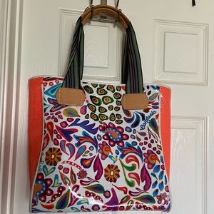 Consuela White Swirly Tote
